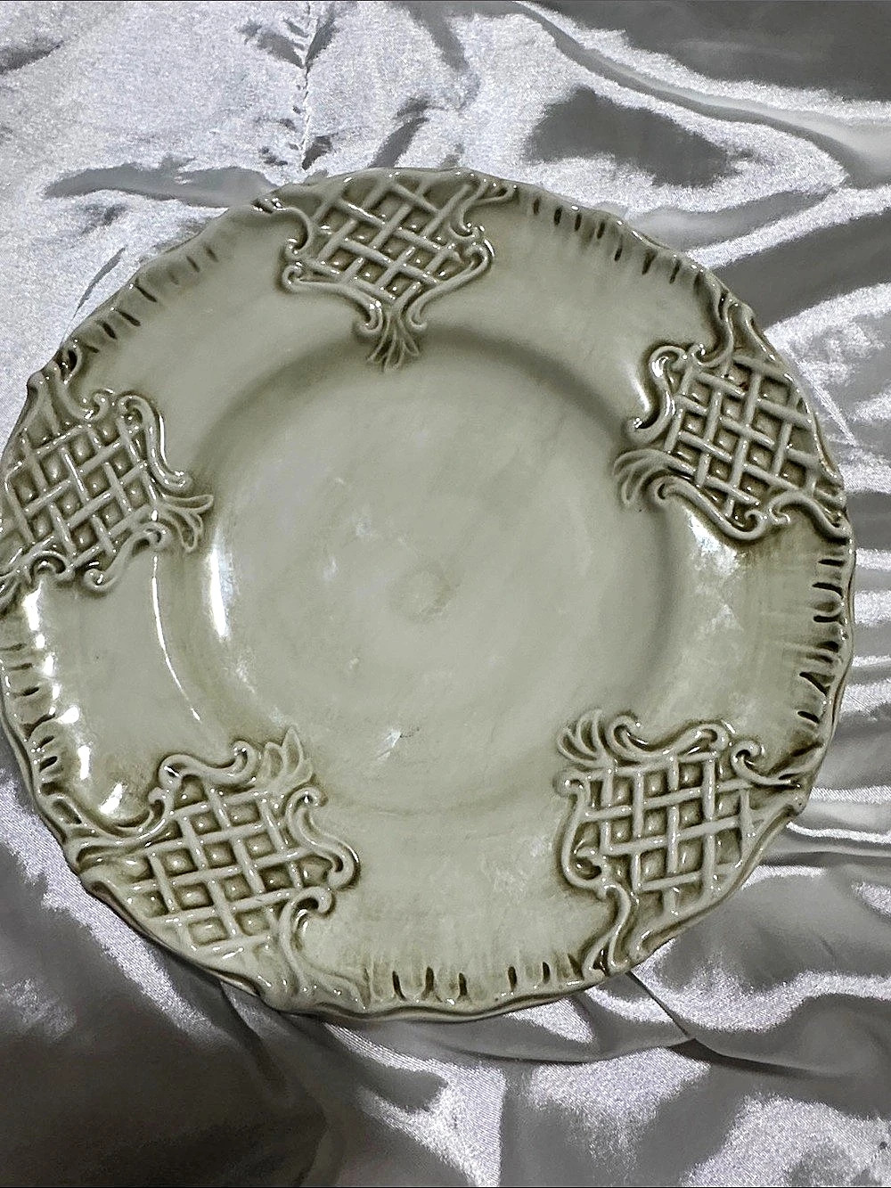 Rare Italian Ceramic Vintage Collectible Desert Plate